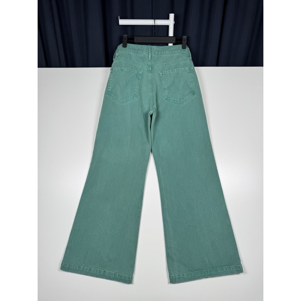 MOTHER The Pixie Swooner Roller Flood Jeans - Green - Women's 28 (Inseam 28.5")